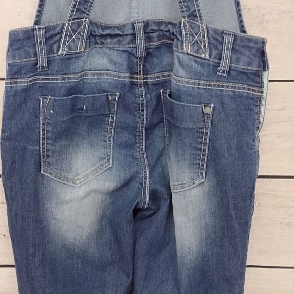 Wallflower Bib Overalls Distressed Cross Back Junior's Sz (see description) - Picture 8 of 12